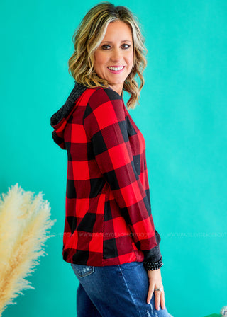 Signature Move Top - Red Plaid - FINAL SALE