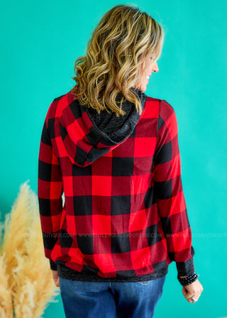 Signature Move Top - Red Plaid - FINAL SALE