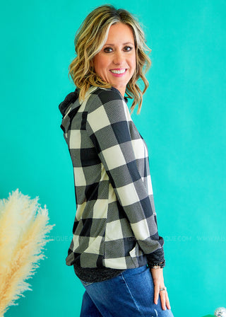 Signature Move Top - White Plaid - FINAL SALE