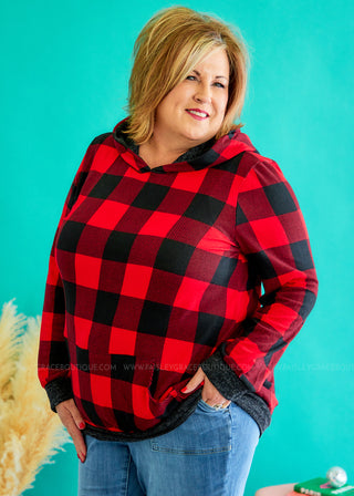 Signature Move Top - Red Plaid - FINAL SALE