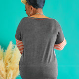Can't Hold Back Top - Charcoal