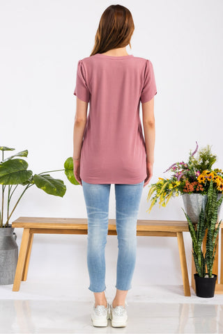 Urban Rib Top With Tulip Sleeves - 3 Colors