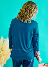 Load image into Gallery viewer, Flair For Fabulous Top - Teal - FINAL SALE
