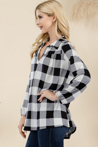 Mad For Plaid Top - 2 Colors  - PREORDER