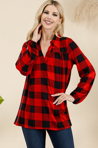 Mad For Plaid Top - 2 Colors  - PREORDER