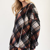 Plaid To The Bone Top - FINAL SALE