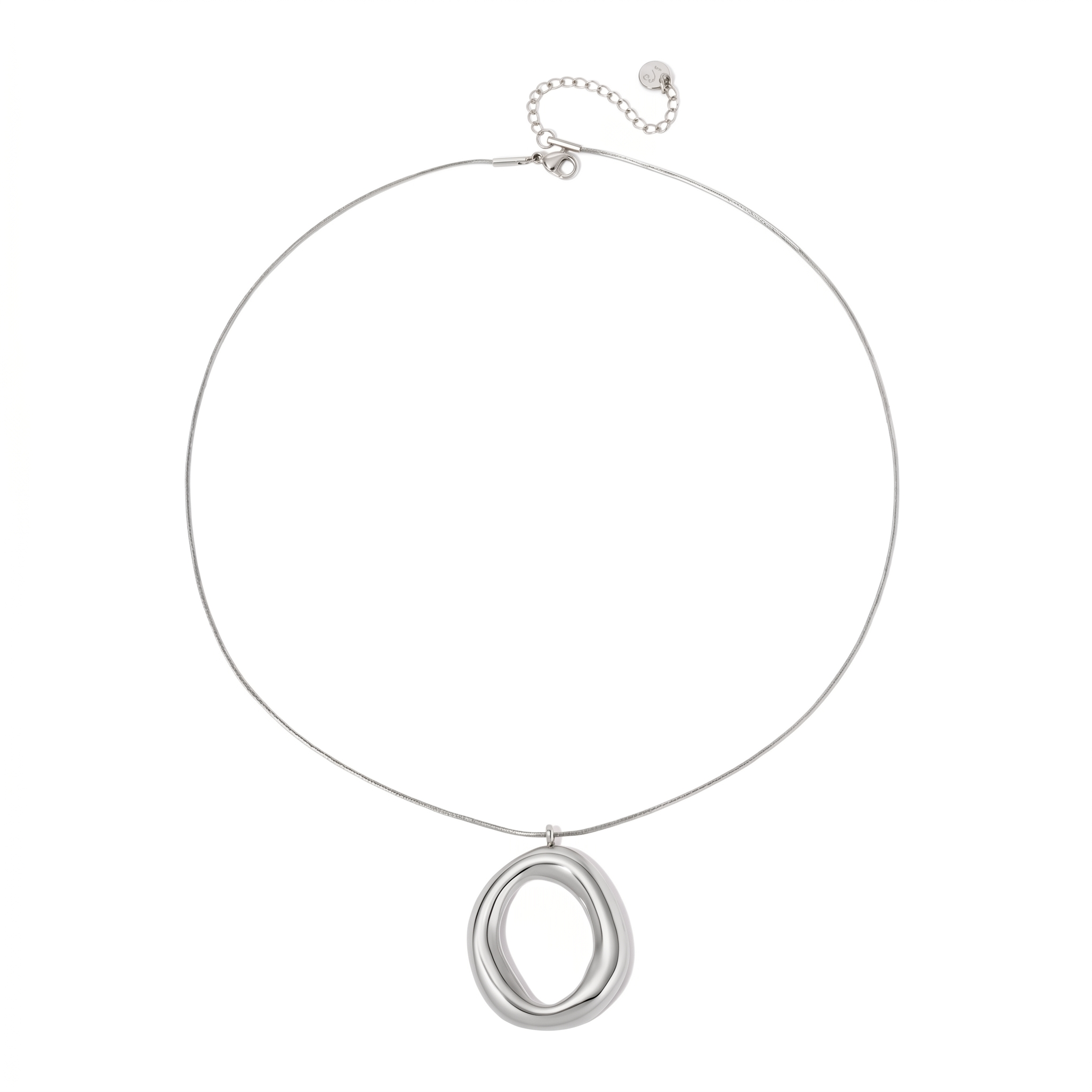 Camille Open Circle Statement Necklace - WATERPROOF-Necklace-Pretty Simple