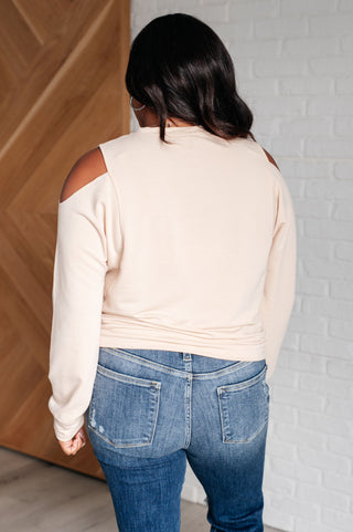 Carefully Crafted Cold Shoulder Blouse - MONDAY MAGIC