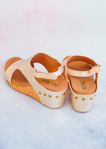 Carley Wedge by Corkys - Champagne Crystal