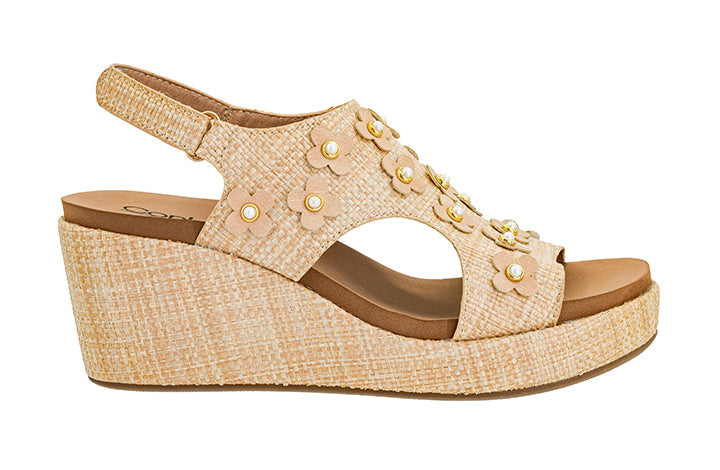 Carley - Raffia Flower - by Corkys