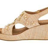 Carley - Raffia Flower - by Corkys