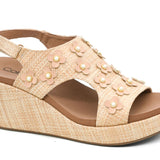 Carley - Raffia Flower - by Corkys