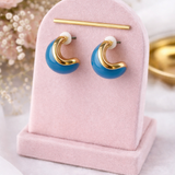 Cailyn Blue Acrylic Earrings