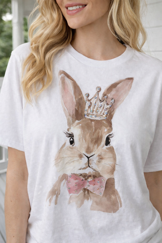 Royal Bunny Boujee Tee - Preorder