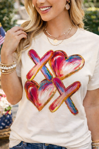 Watercolor  XOXO Boujee Tee - Preorder