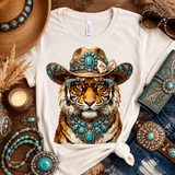 Turquoise Tigress Boujee Tee
