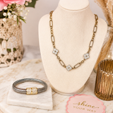 Athena Two-Tone Jewelry Set