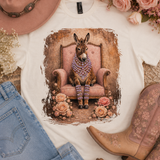 Queen of the Ranch Boujee Tee - Pink