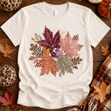 Gold Flecked Fall Leaves Boujee Tee