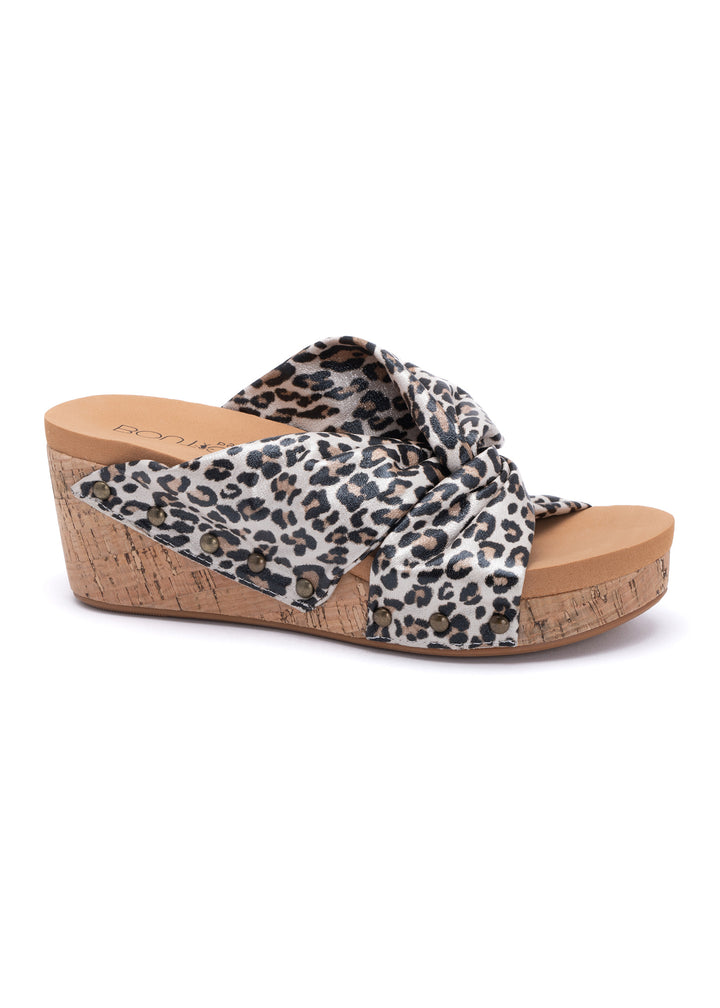 Cheerful Wedges by Corkys - Small Leopard - FINAL SALE