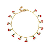Cherry Bomb Anklet  by Erimish  - PREORDER