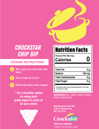 PREORDER -  Crockstar - Chip Dip