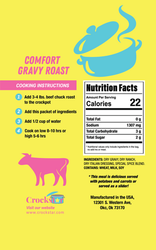 PREORDER -  Crockstar - Comfort Gravy Roast