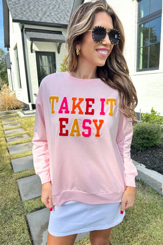 Take It Easy Patch Pullover