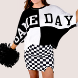 PREORDER- Huddle Up Color Block Top- Black