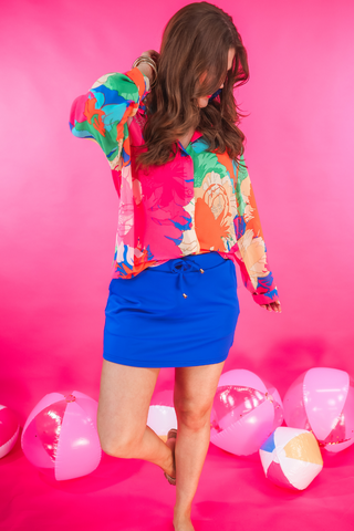 Solid Blue Skort - PREORDER