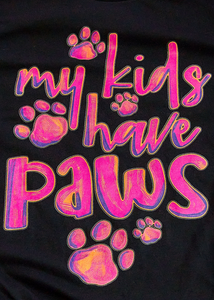 My Kids Have Paws Graphic Tee (Crew or VNeck)
