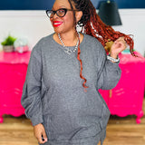 Long Sleeve Top - H Charcoal - LAST ONES FINAL SALE