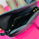 Marcie Woven Handbag - Black - FINAL SALE