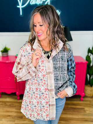 POL Balloon Sleeve Oversized Top