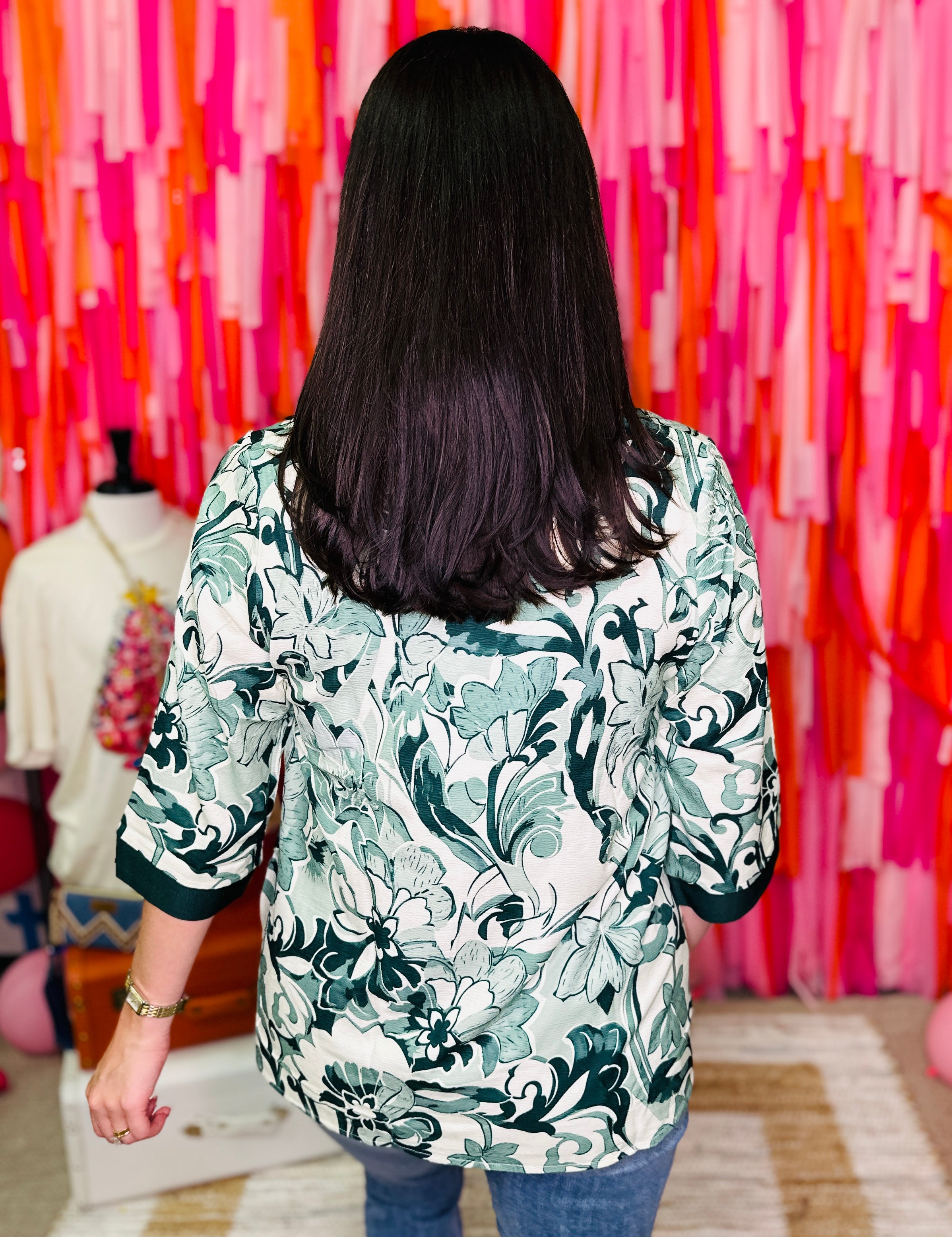 Evergreen Elegance Top