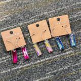 Rectangle Drop Earrings - 3 Styles - PREORDER