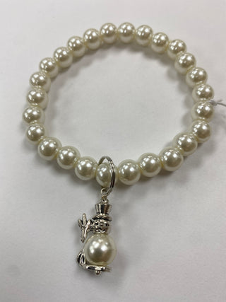 Pearl Snowman Stretch Bracelet