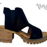 Milsy Heeled Sandals by Very G - Black
