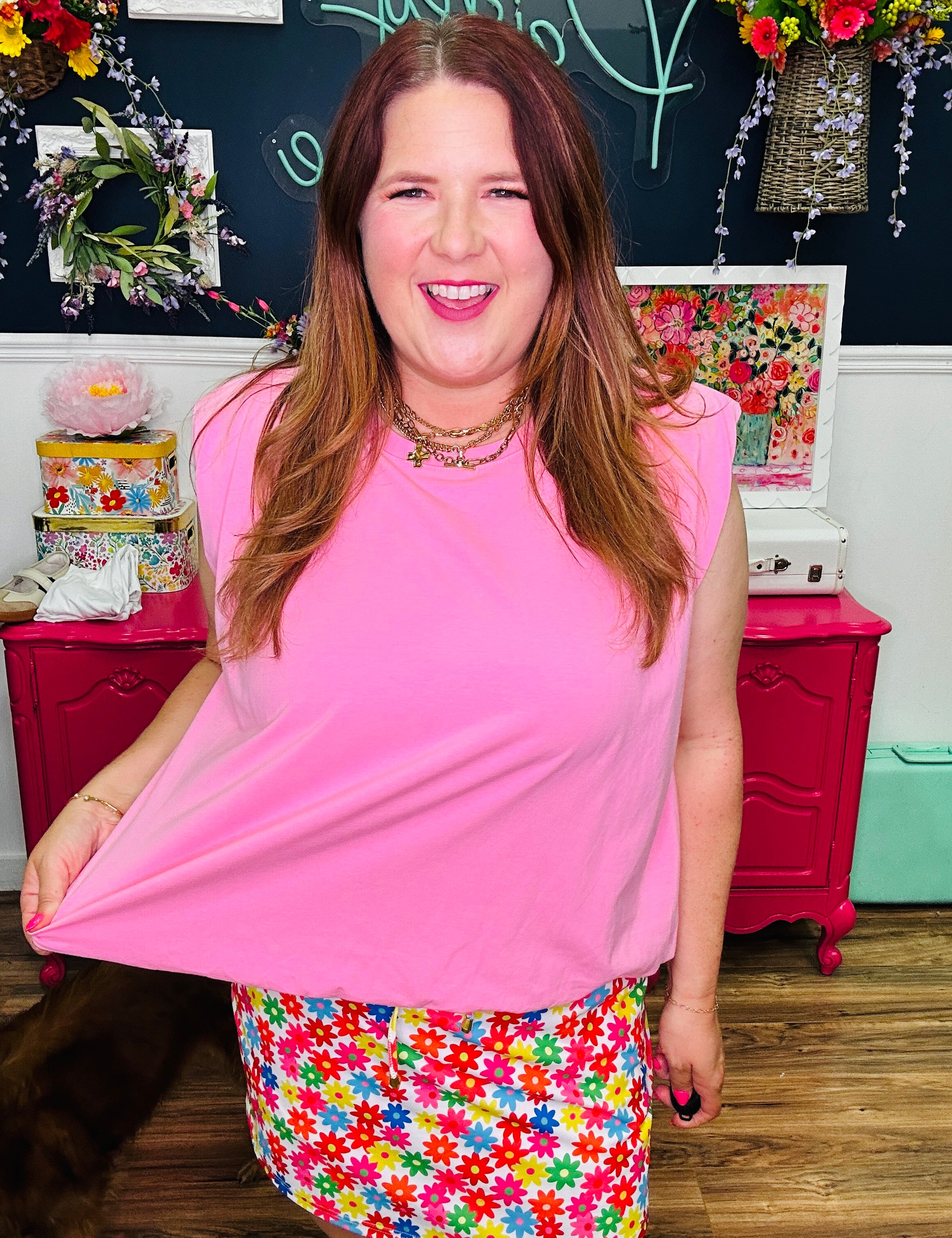Always In Style Top - Lt Pink