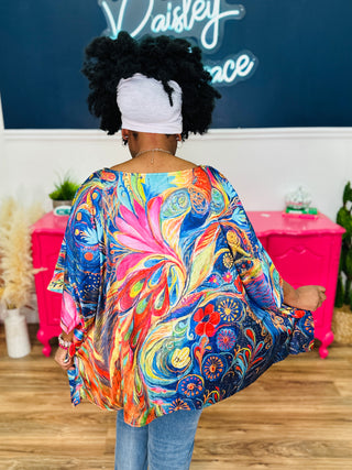 Aria Abstract Swirl Top