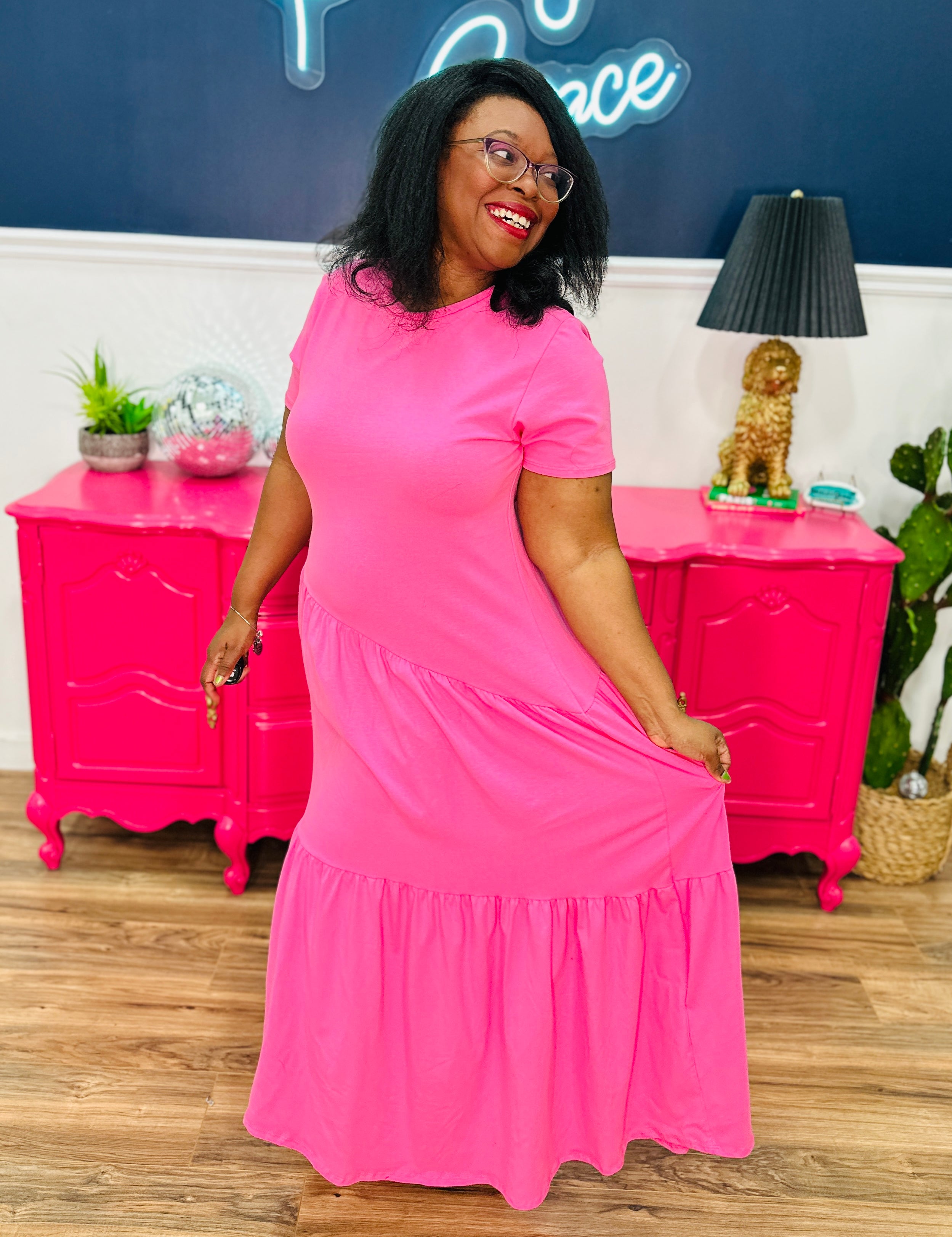 Alouette Dress - Pink - FINAL SALE