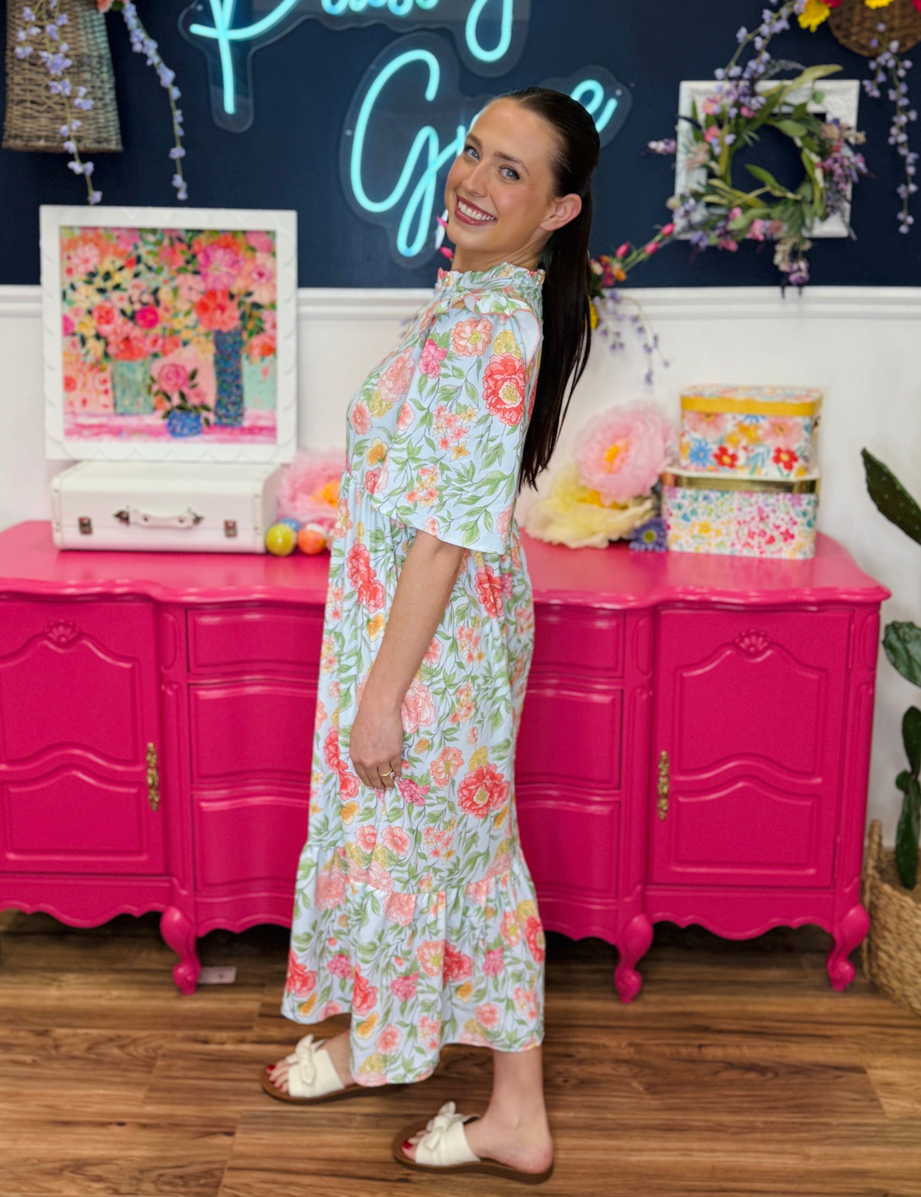 Spring Water Maxi Dress