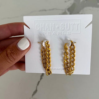 CHAIN LOOP EARRINGS - PREORDER