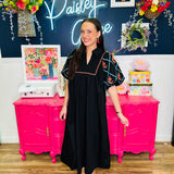 Midnight Meadow Midi Dress