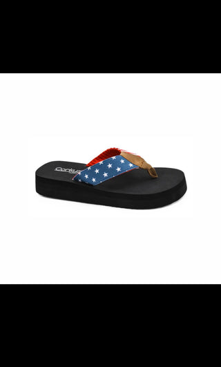 Liberty Flip Flops by Corkys - Americana
