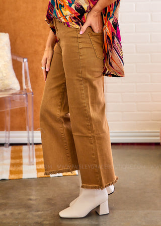 Jaylah Jeans - Deep Camel - LAST ONE FINAL SALE