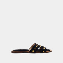 Load image into Gallery viewer, Donatella Slides by Shu Shop - Black
