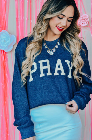 Pray Puff Knit Sweater - PREORDER