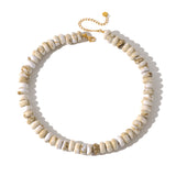 Dana Donut Bead Necklace-Necklace-Pretty Simple