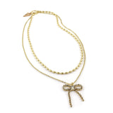 Dangling Bow Necklace  by Erimish